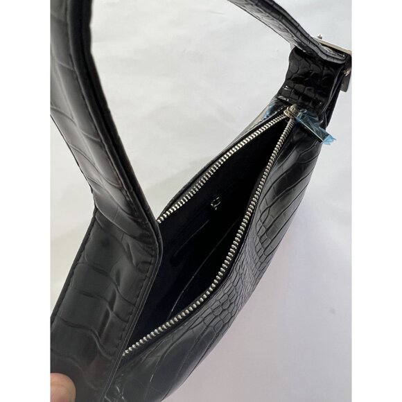 Peta & Jain Cambridge Bag in Black Croc - Picture 7 of 7